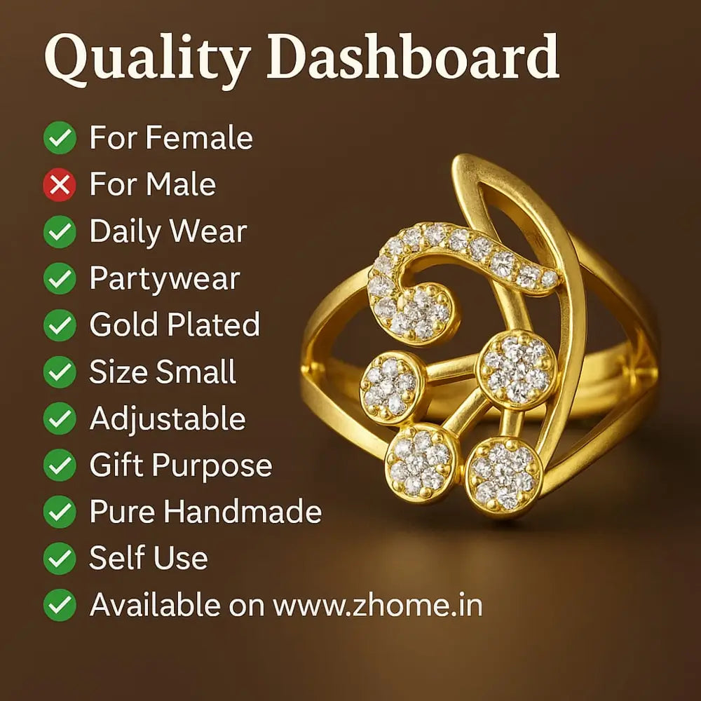 Product image of Products Gold Plated Adjustable Ring – image 8