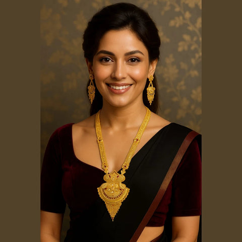Product image of Long Necklace Set Gold Look Bridal Party Wear Traditional Indian Wedding Jewelry Online Copy 1 – image 9 Product image of Long Necklace Set Gold Look Bridal Party Wear Traditional Indian Wedding Jewelry Online Copy 1 – image 9