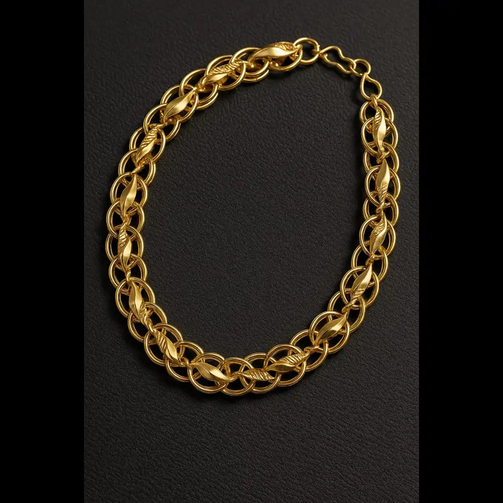 Men’s Premium Gold-Plated Rope Chain for Men | Stylish Dailywear & Partywear Necklace
