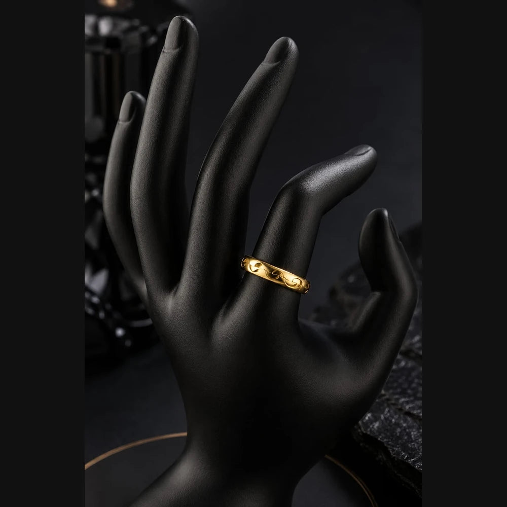 ZHome Zevar Gold Look Unisex Ring