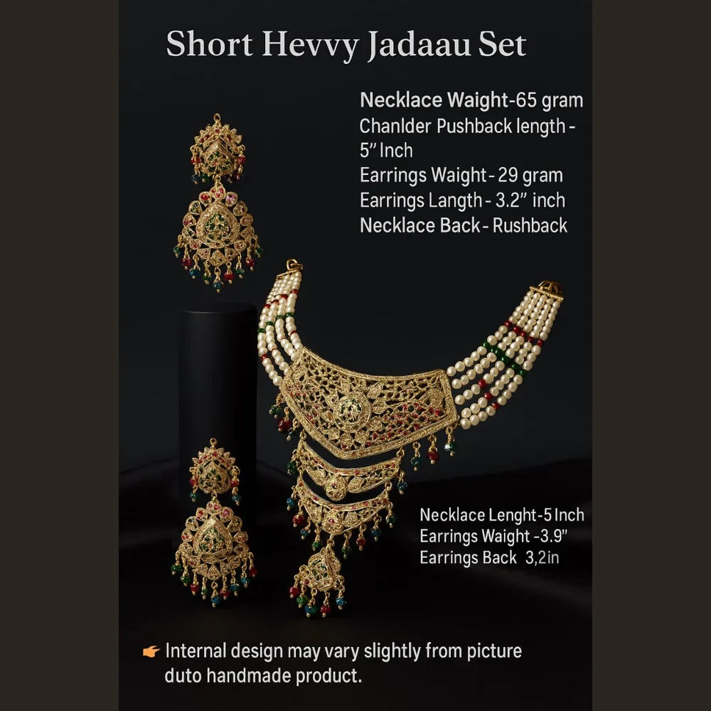 Product image of Long Necklace Jewelry Set Real Gold Look Design For Weddings Special Occasions Copy 3 – image 8