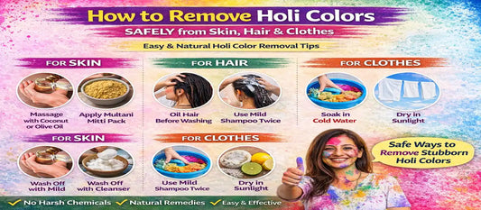 How to Remove Holi Colors After Holi? (Safe Ways for Skin, Hair &amp; Clothes)