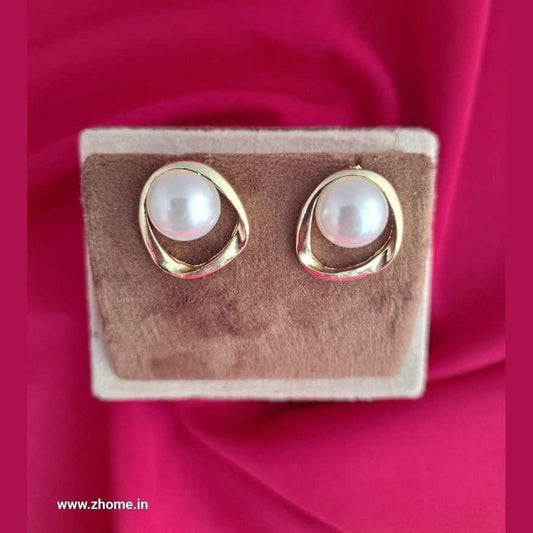 Anti-Tarnish Unique Design Pearl Earrings – Timeless Beauty