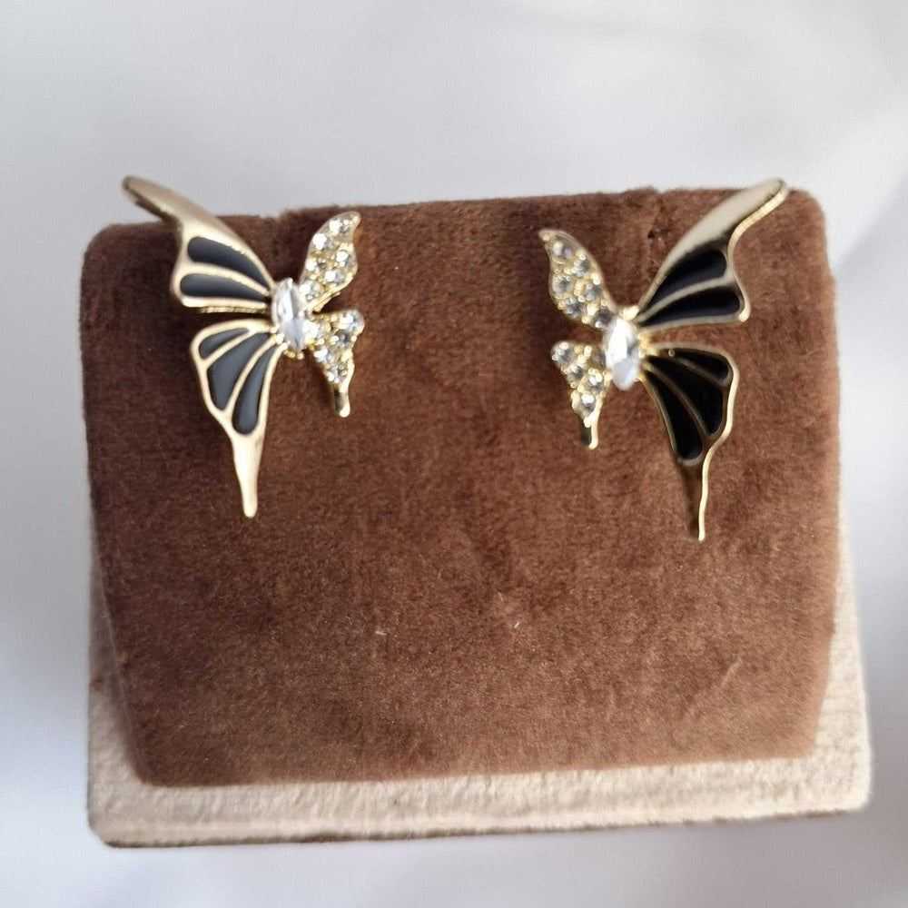 Butterfly Design Big Stainless Steel Earrings – Trendy, Stylish, and Anti-Tarnish Jewelry by ZHome