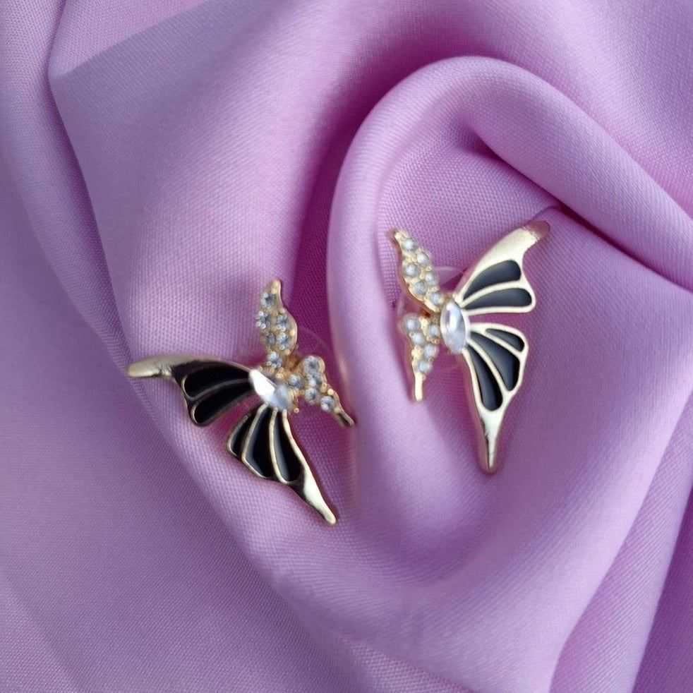 Butterfly Design Big Stainless Steel Earrings – Trendy, Stylish, and Anti-Tarnish Jewelry by ZHome