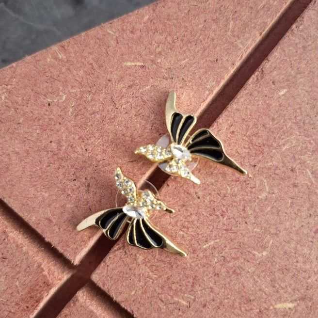 Butterfly Design Big Stainless Steel Earrings – Trendy, Stylish, and Anti-Tarnish Jewelry by ZHome