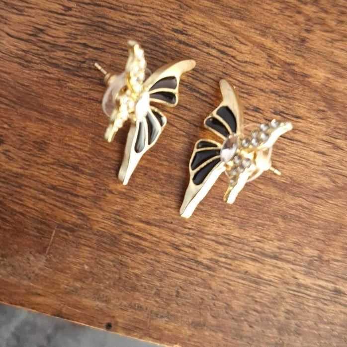 Butterfly Design Big Stainless Steel Earrings – Trendy, Stylish, and Anti-Tarnish Jewelry by ZHome