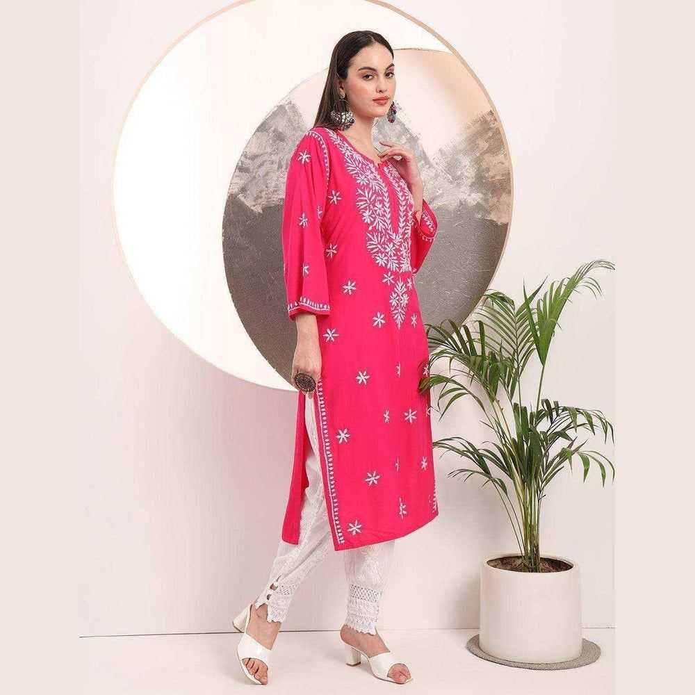 Buy Lucknowi Chikan Kurti Online - Stylish & Elegant Ethnic Wear for Women
