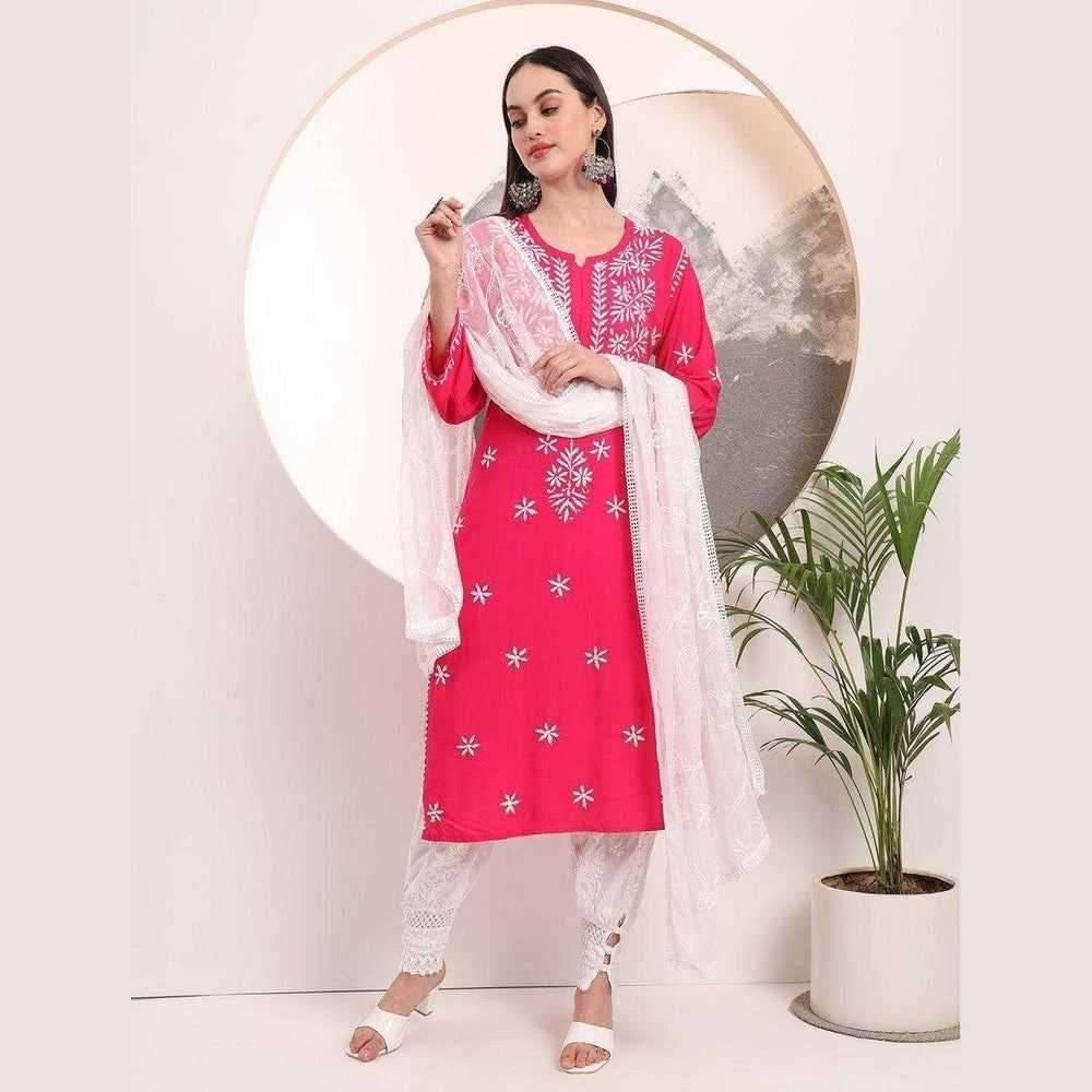 Buy Lucknowi Chikan Kurti Online - Stylish & Elegant Ethnic Wear for Women