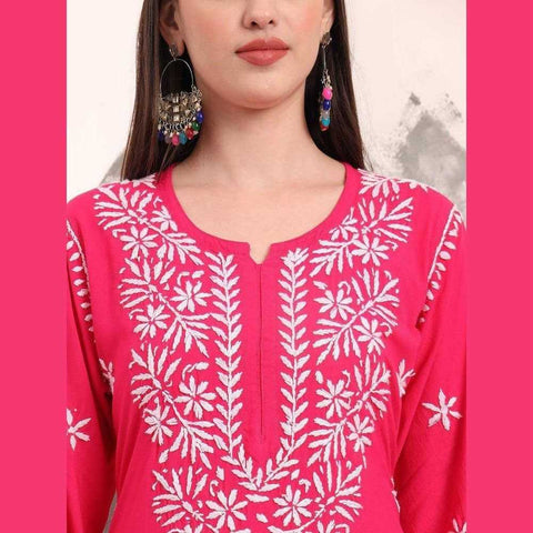 Buy Lucknowi Chikan Kurti Online - Stylish & Elegant Ethnic Wear for Women