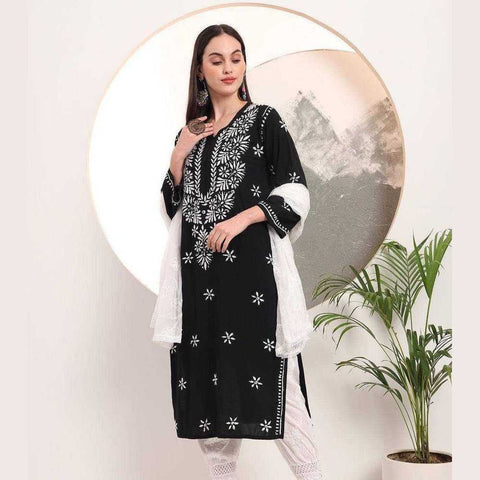 Buy Lucknowi Chikan Kurti Online - Stylish & Elegant Ethnic Wear for Women