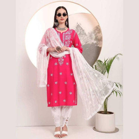 Buy Lucknowi Chikan Kurti Online - Stylish & Elegant Ethnic Wear for Women