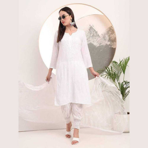 Buy Lucknowi Chikan Kurti Online - Stylish & Elegant Ethnic Wear for Women