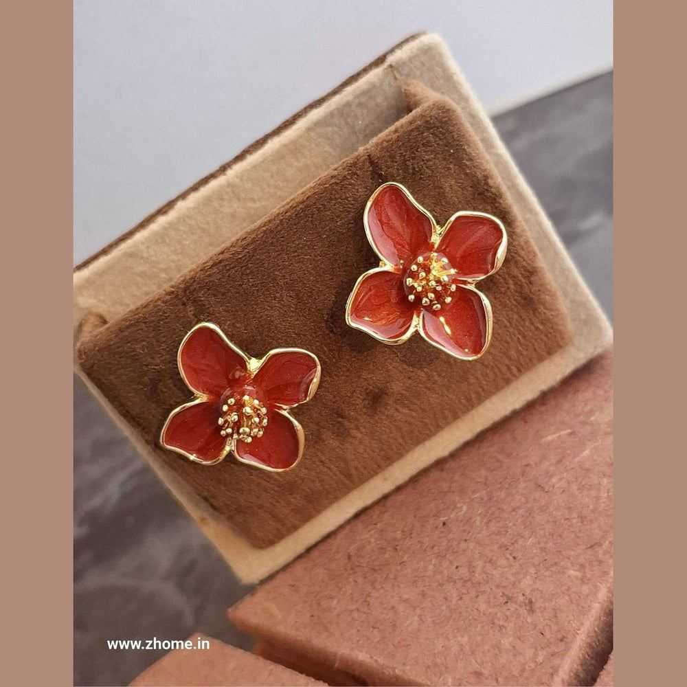 Elegant Anti-Tarnish Floral Design in Metallic Hues