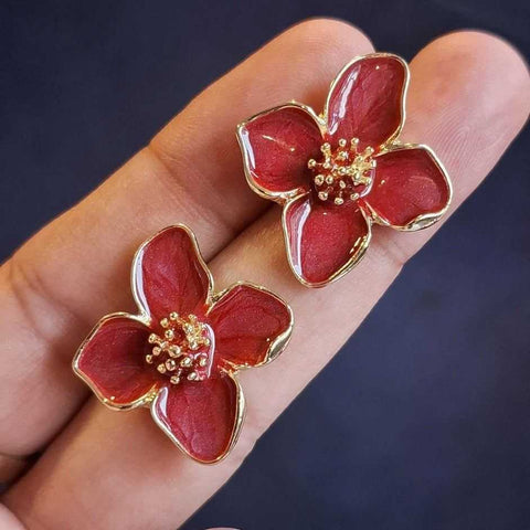 Elegant Anti-Tarnish Floral Design in Metallic Hues – Anti Tarnish