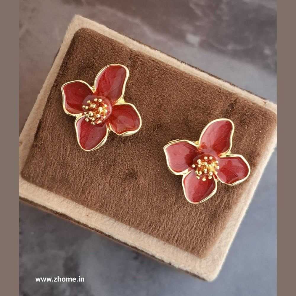 Elegant Anti-Tarnish Floral Design in Metallic Hues