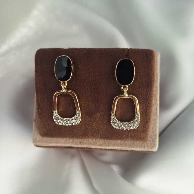 Elegant Black American Diamond Earrings: Timeless Sparkle for Every Occasion