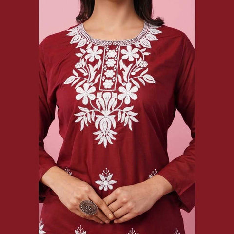 Elegant Chikan Wear Palazzo Set: Timeless Comfort & Style