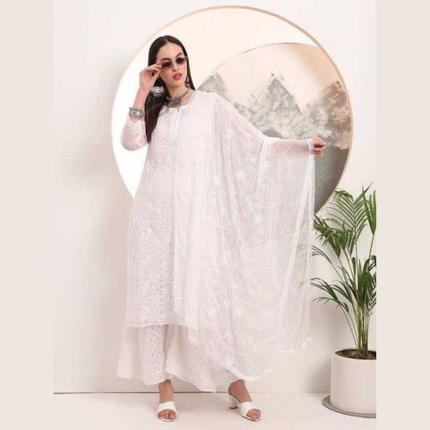 Elegant Sharara Garara Set with Dupatta, Inner, and Stylish Kurti – Perfect for Every Occasion