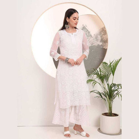 Elegant Sharara Garara Set with Dupatta, Inner, and Stylish Kurti – Perfect for Every Occasion