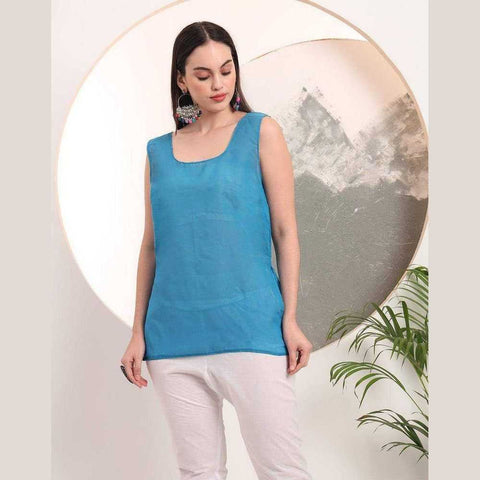 Handmade Soft Georgette Long Chikan Kurti with Inner – Pure Elegance & Comfort