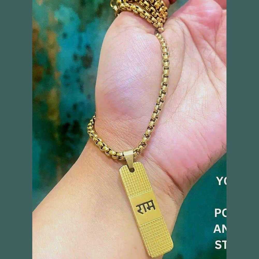 Healing Ram Ji Name Chain Locket: A Divine Symbol of Peace and Strength