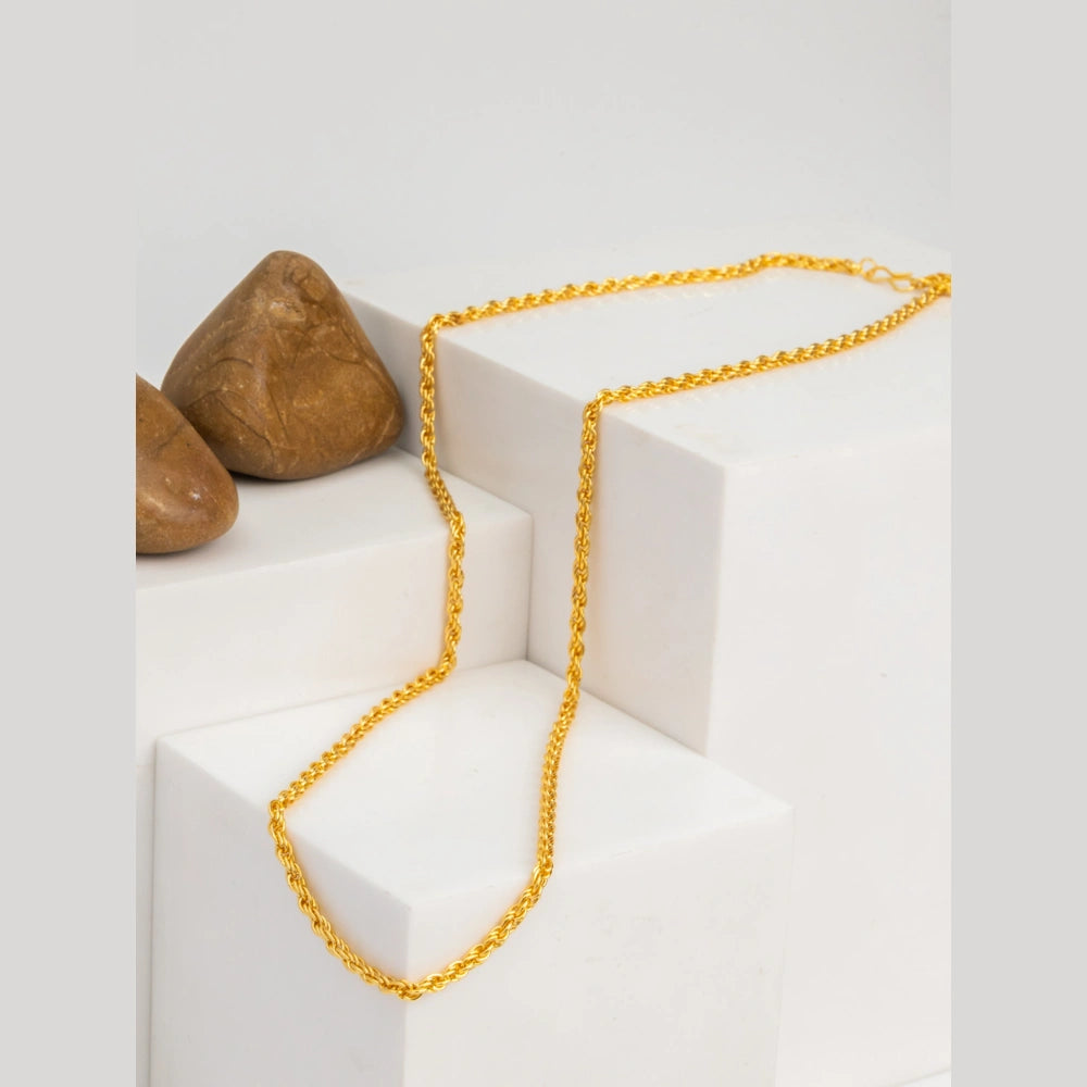 Royal Gold-Plated Chain for Men – 22K Shine