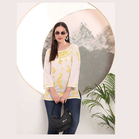 Pure Handmade Short Kurti Tops by Zome – Stylish, Comfortable