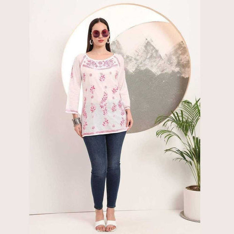 Pure Handmade Short Kurti Tops by Zome – Stylish, Comfortable