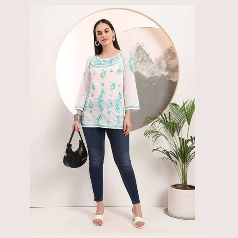 Pure Handmade Short Kurti Tops by Zome – Stylish, Comfortable