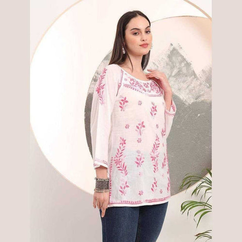 Pure Handmade Short Kurti Tops by Zome – Stylish, Comfortable