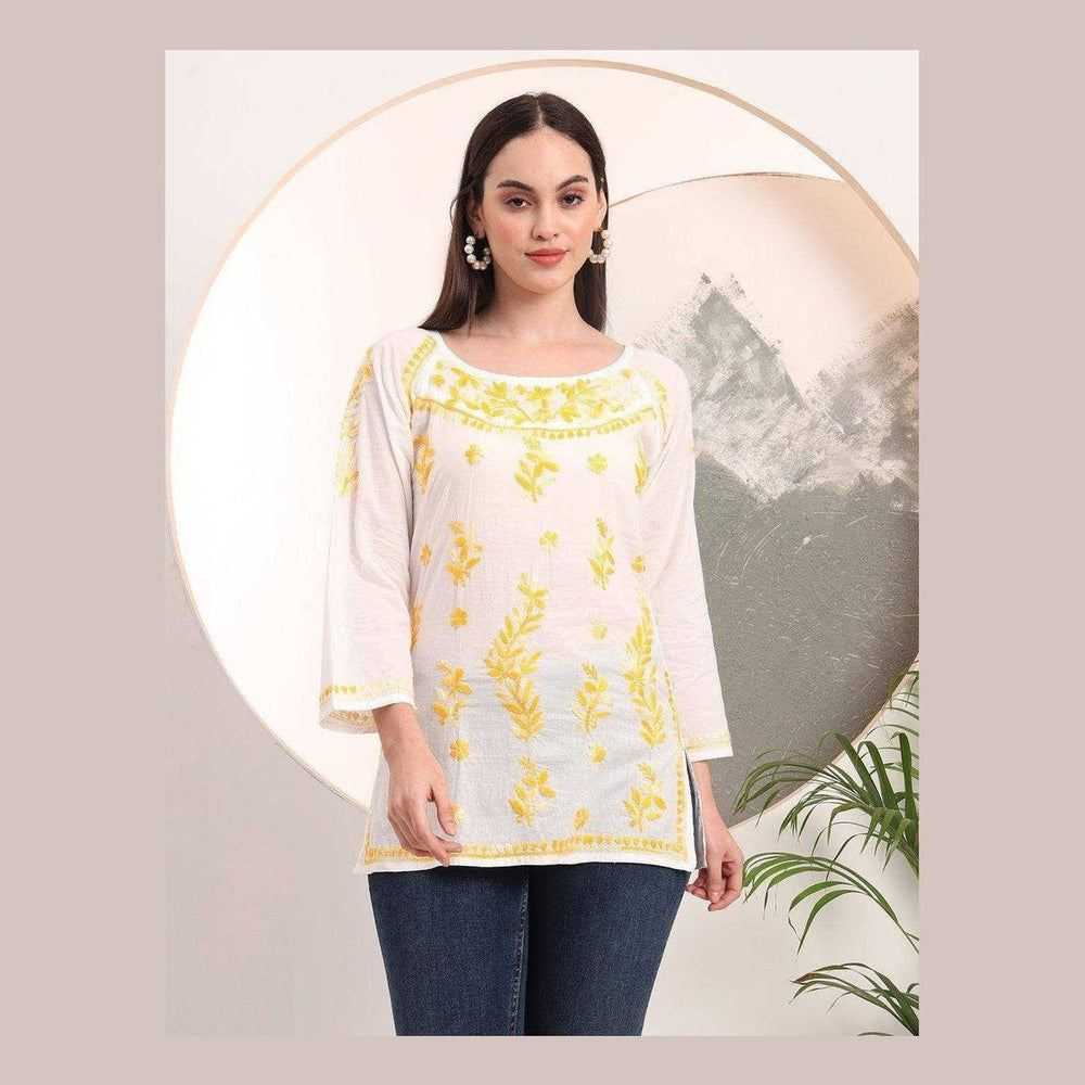 Pure Handmade Short Kurti Tops by Zome – Stylish, Comfortable