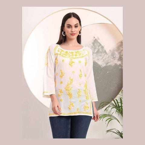 Pure Handmade Short Kurti Tops by Zome – Stylish, Comfortable