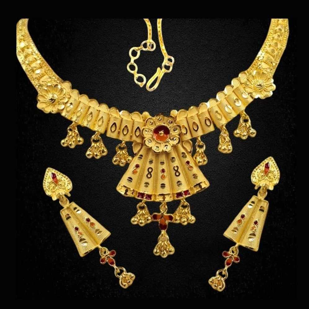 Radiant Gold-Plated Long Necklace – Timeless Elegance with Lasting Shine