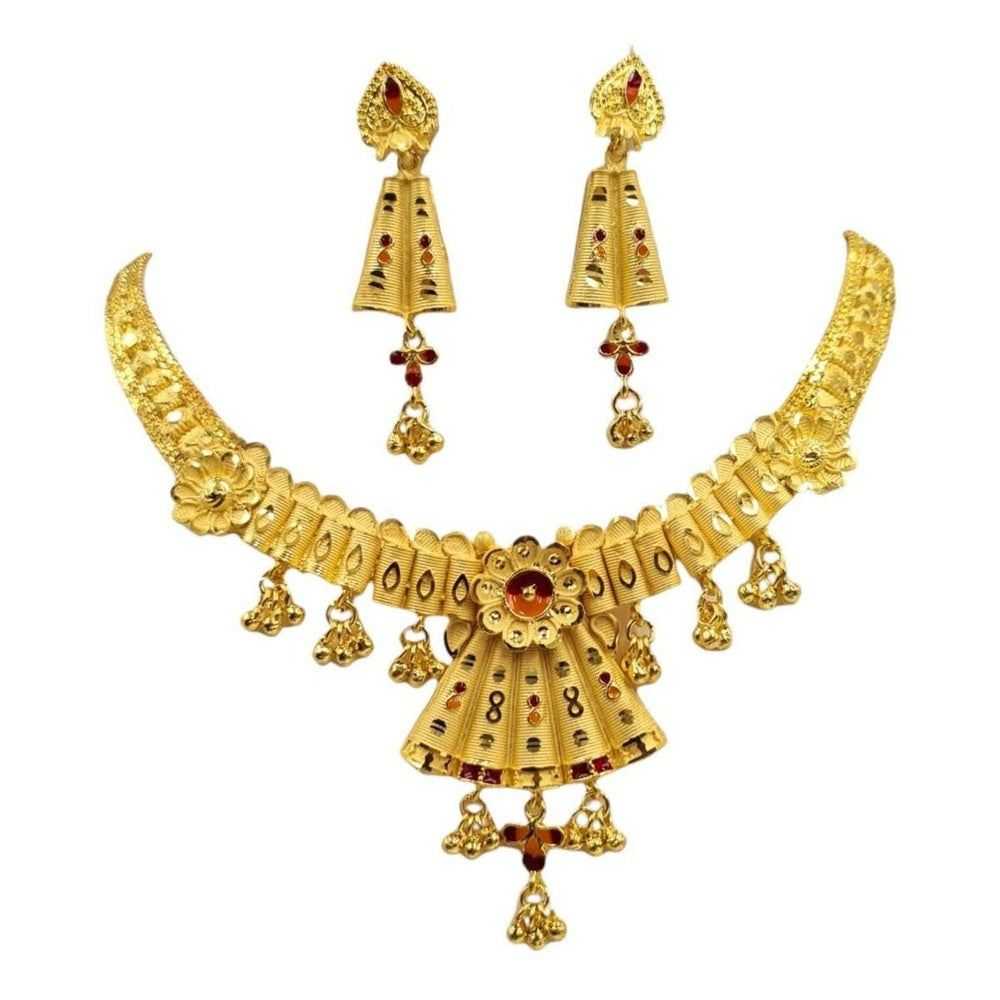 Radiant Gold-Plated Long Necklace – Timeless Elegance with Lasting Shine