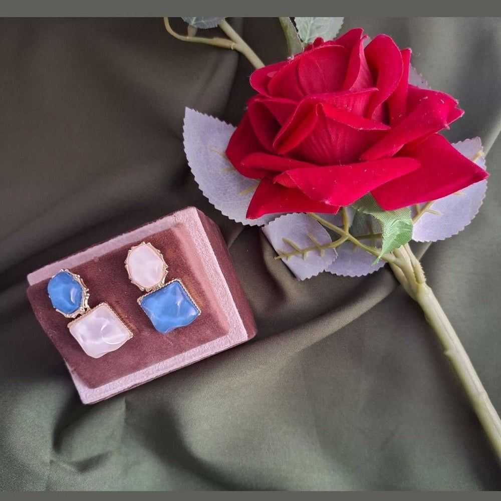 Trendy White and Blue Earrings: Stylish Designs for a Chic Look