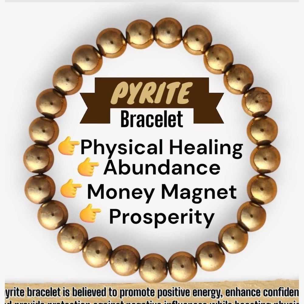 Unisex Pyrite Bracelet – Power, Prosperity, and Protection