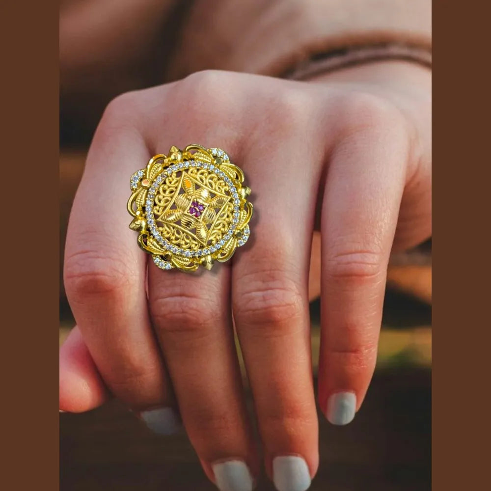 Product image of Gold Plated Round Ring 1G Real Look – image 4