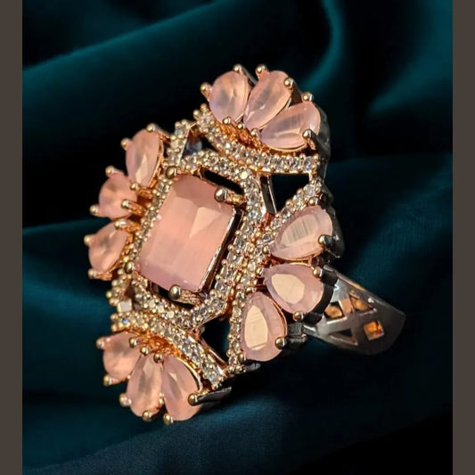 Product image of Statement Rose Gold Plated Ring – Free Size, Heavyweight Design – image 1