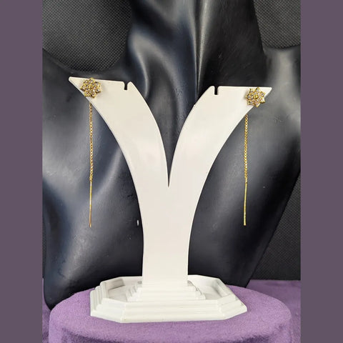 Celestial Star Drop Earrings – Gold Plated