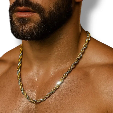 Men's Daily Wear Anti-Tarnish Rope Chain