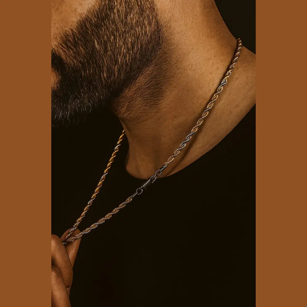 Men's Daily Wear Anti-Tarnish Rope Chain
