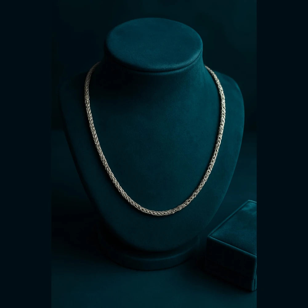 Bold Unisex Stainless Steel Silver-Plated Chain – Strength Meets Style