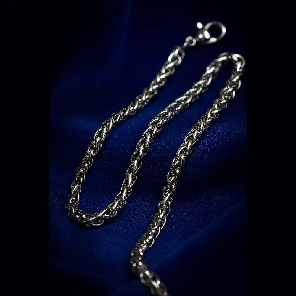 Bold Unisex Stainless Steel Silver-Plated Chain – Strength Meets Style