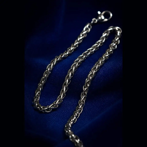 Bold Unisex Stainless Steel Silver-Plated Chain – Strength Meets Style