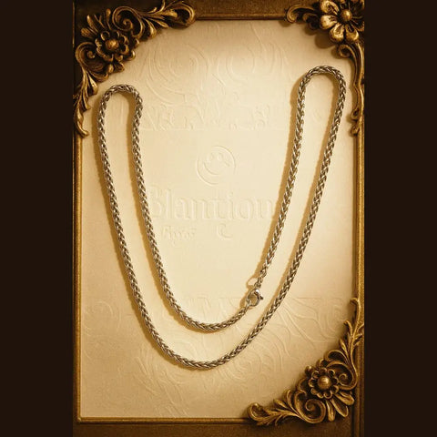 Bold Unisex Stainless Steel Silver-Plated Chain – Strength Meets Style