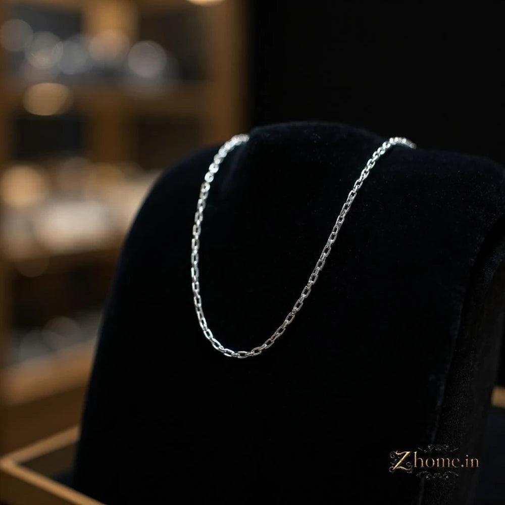 Product image of Premium Silver Plated Cuban Chain For Men Stylish Durable Daily Wear Necklace – image 2