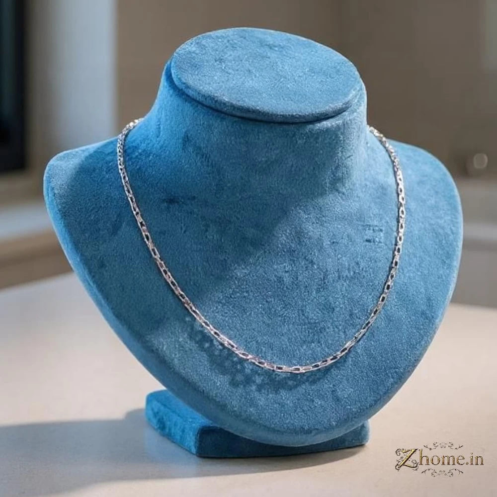 Product image of Premium Silver Plated Cuban Chain For Men Stylish Durable Daily Wear Necklace – image 4