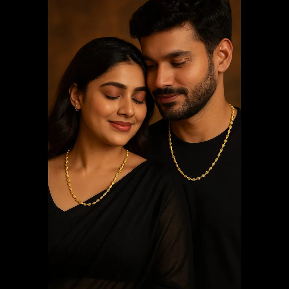 Product image of Heart Link Unisex Gold Plated Chain 22 20G 6Mm – image 3