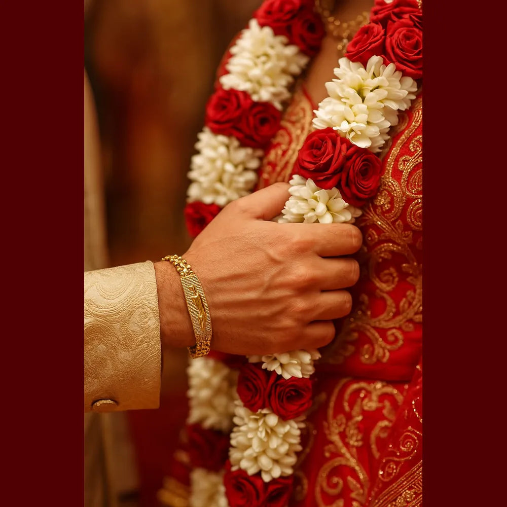 Product image of Jaguar Style Gold Look Mens Bracelet – image 2